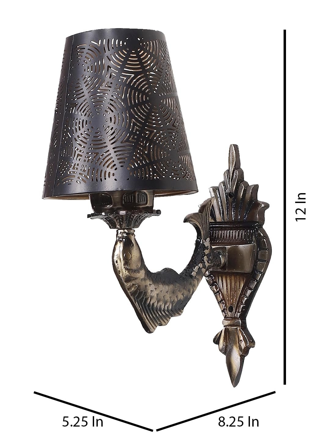 Multicolor Wall Lamp | Elegant Metal Material | Stylish Ambient Light for Home, Office, Living Room, Bedroom, Hallway | Modern Decorative Wall Sconce - Model DZW27