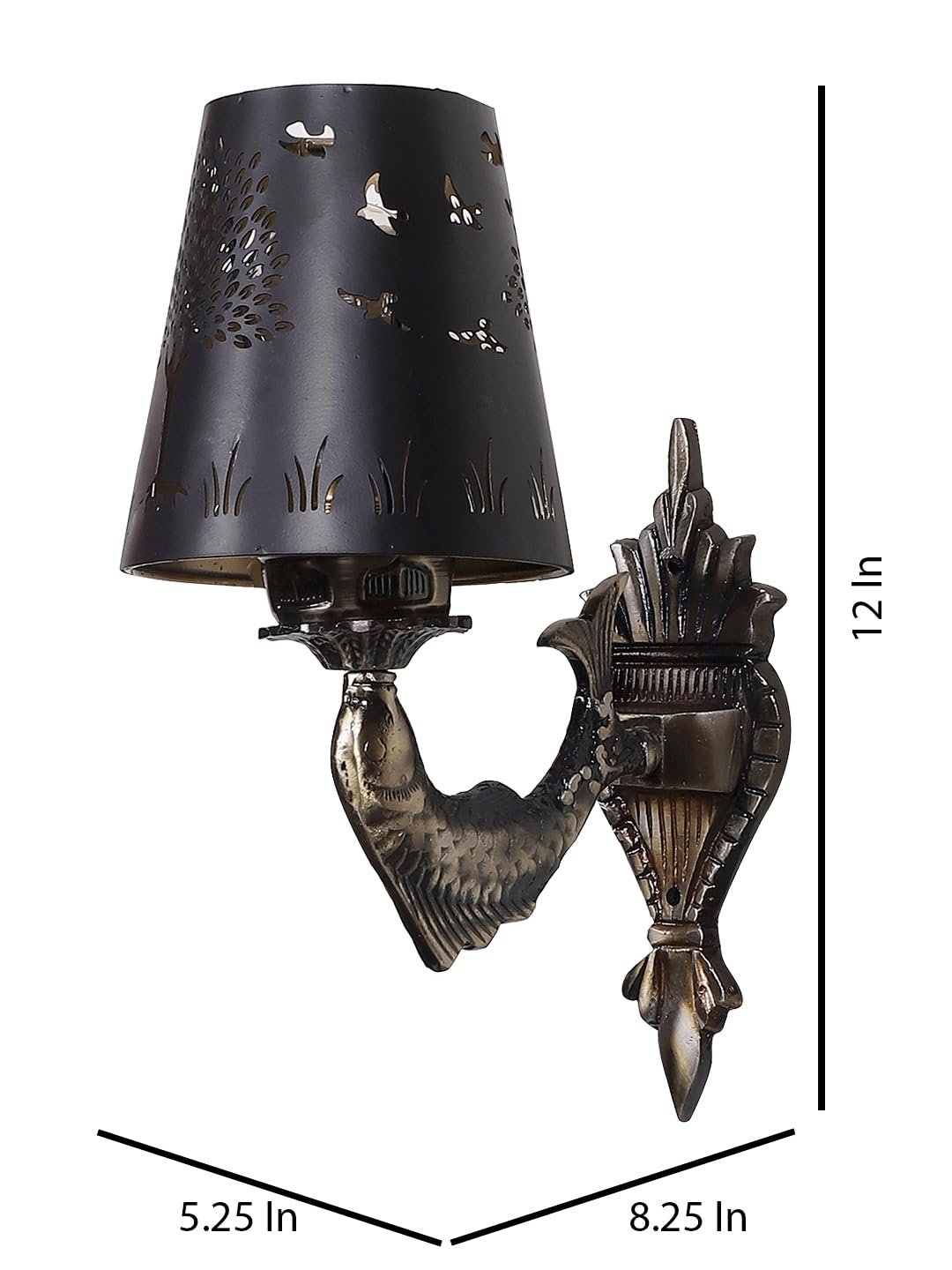 Multicolor Wall Lamp | Elegant Metal Material | Stylish Ambient Light for Home, Office, Living Room, Bedroom, Hallway | Modern Decorative Wall Sconce - Model DZW29