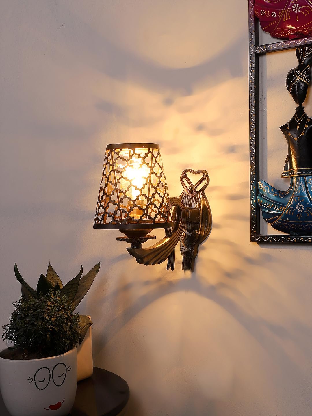 Multicolor Wall Lamp | Elegant Metal Material | Stylish Ambient Light for Home, Office, Living Room, Bedroom, Hallway | Modern Decorative Wall Sconce - Model DZW34