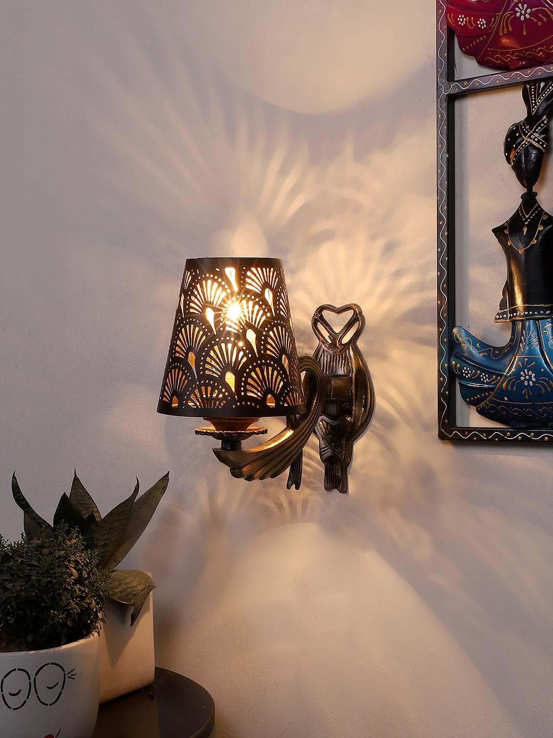 Multicolor Wall Lamp | Elegant Metal Material | Stylish Ambient Light for Home, Office, Living Room, Bedroom, Hallway | Modern Decorative Wall Sconce - Model DZW40