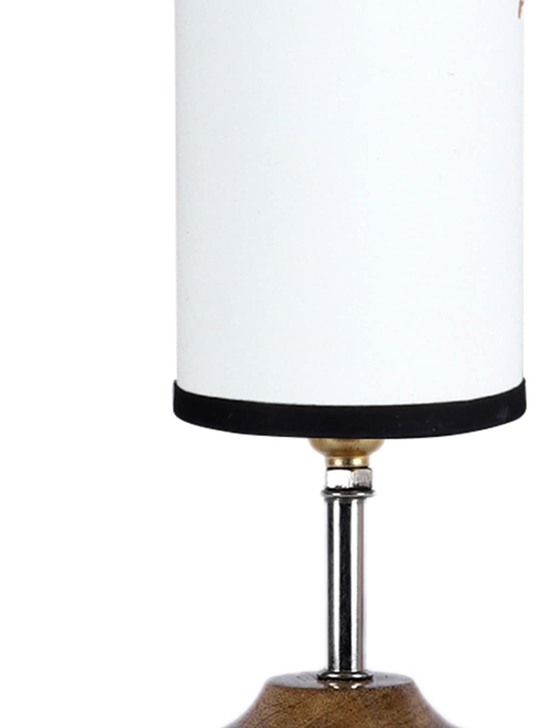 Wood Table lamp with Multicolor Cotton Shade (28)