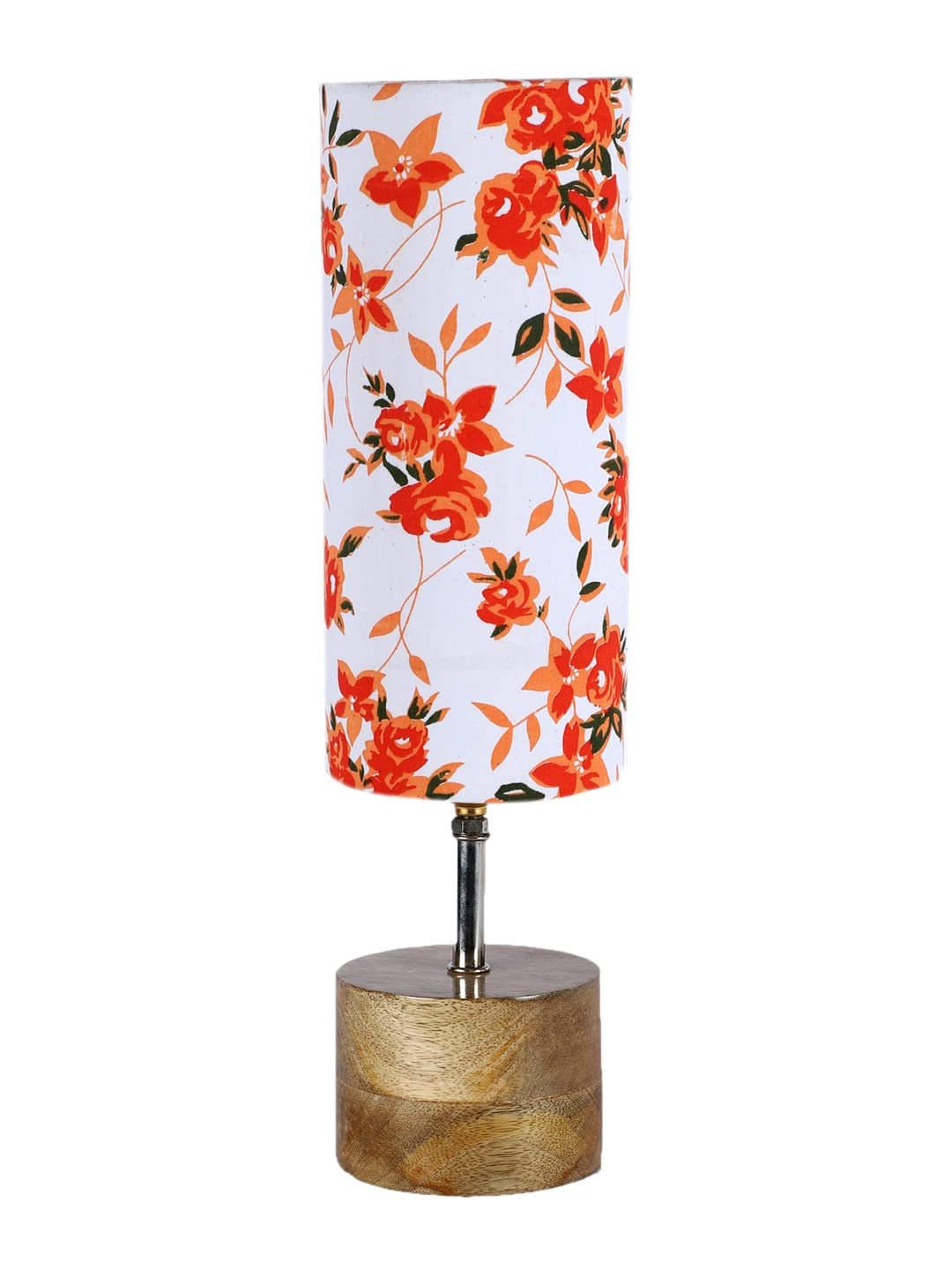 Multicolor Cotton Shade with Wood lamp Base(0487)