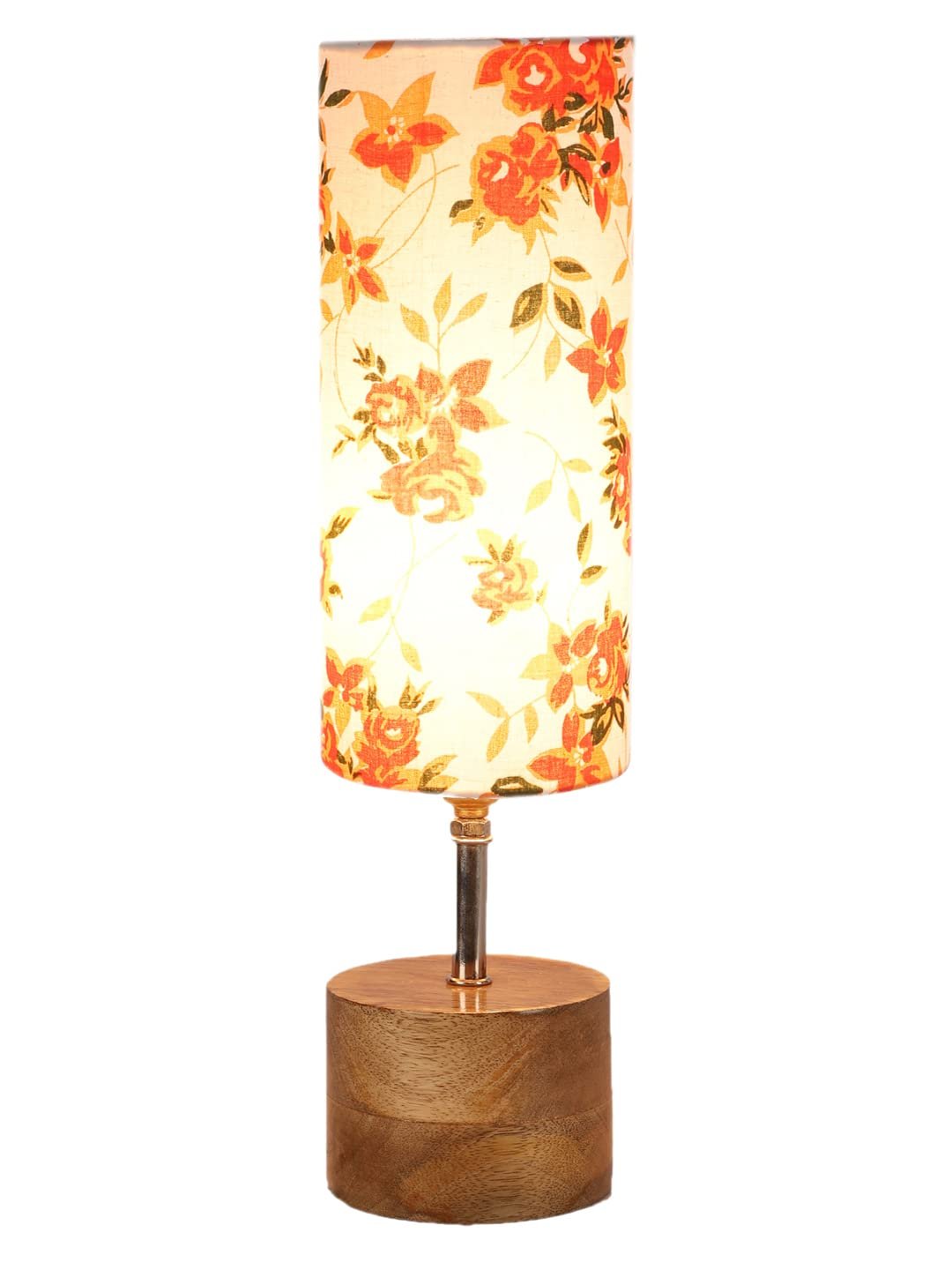 Multicolor Cotton Shade with Wood lamp Base(0487)
