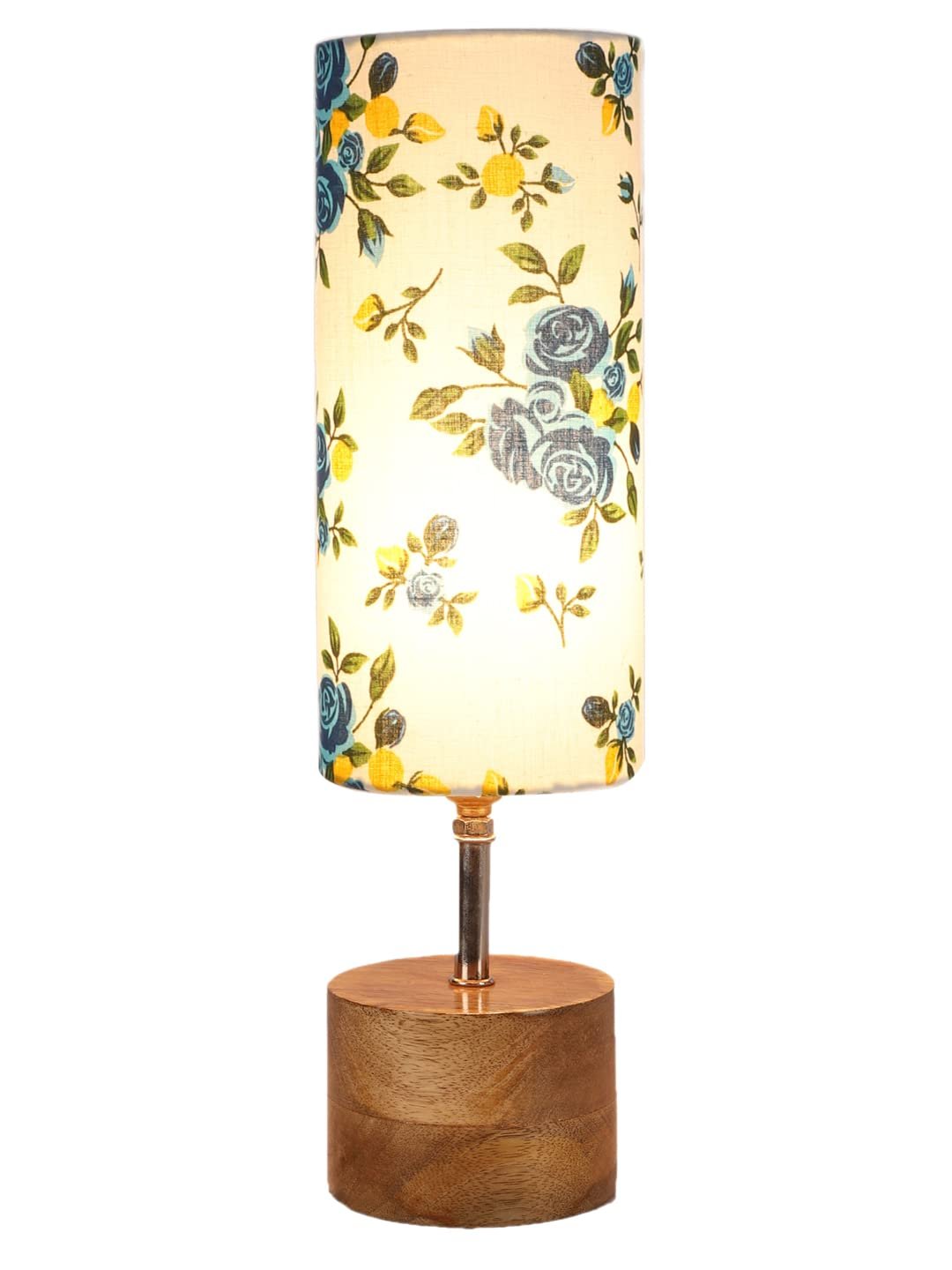 Multicolor Cotton Shade with Wood lamp Base(45)