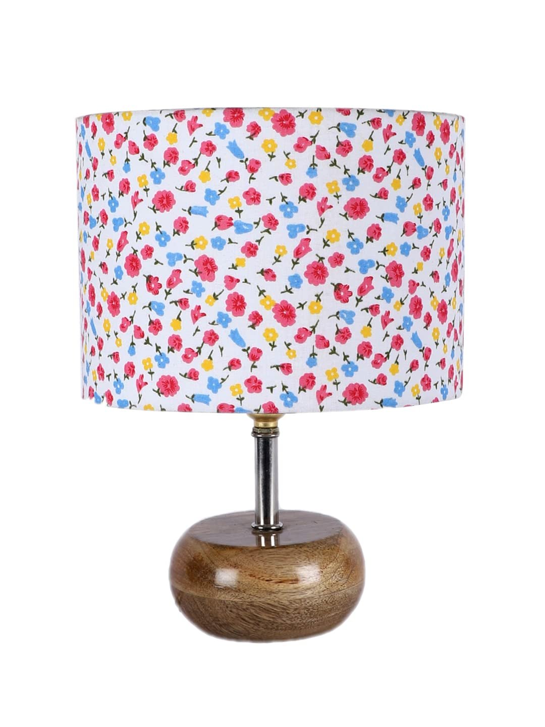 Multicolor Cotton Shade with Wood lamp Base(YK)
