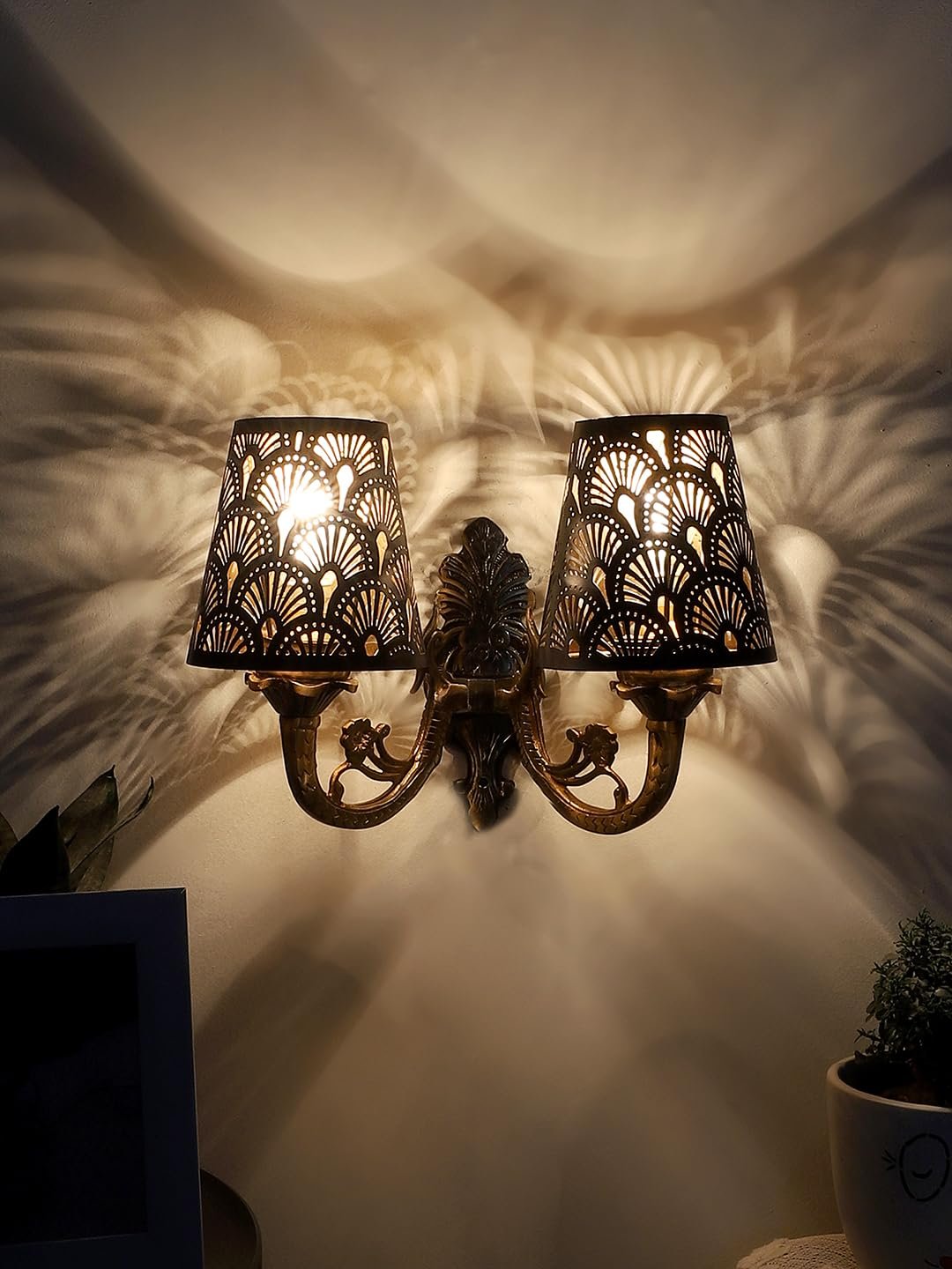 New Era 06 Light Chandelier with Etching Shades (ENG04)