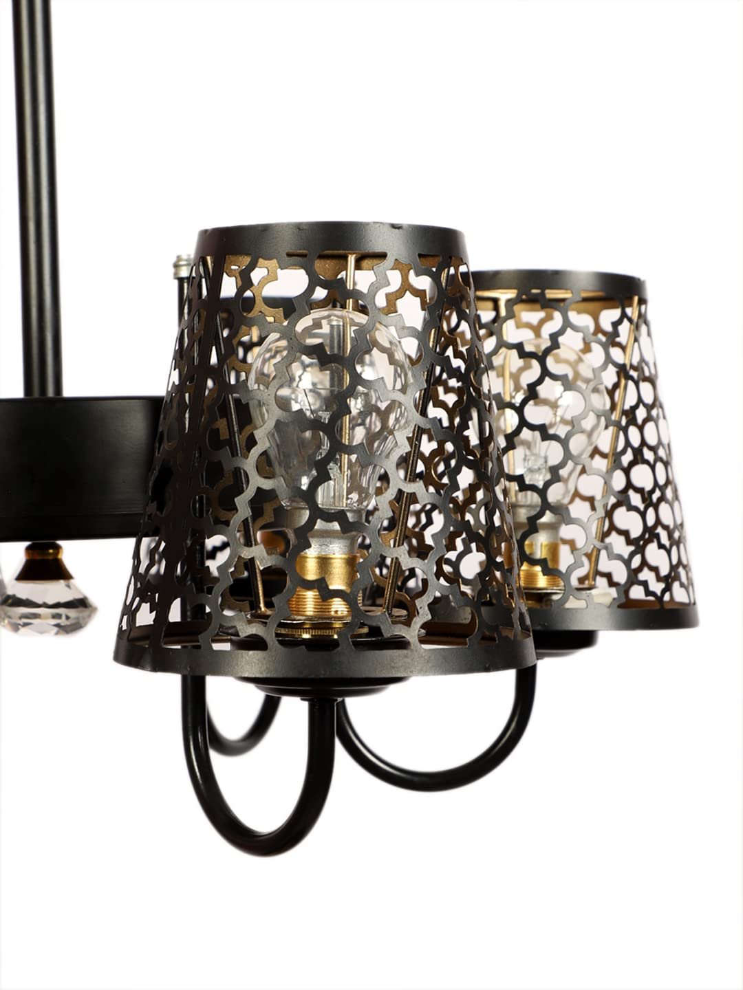 New Era 06 Light Chandelier with Etching Shades (ENG)