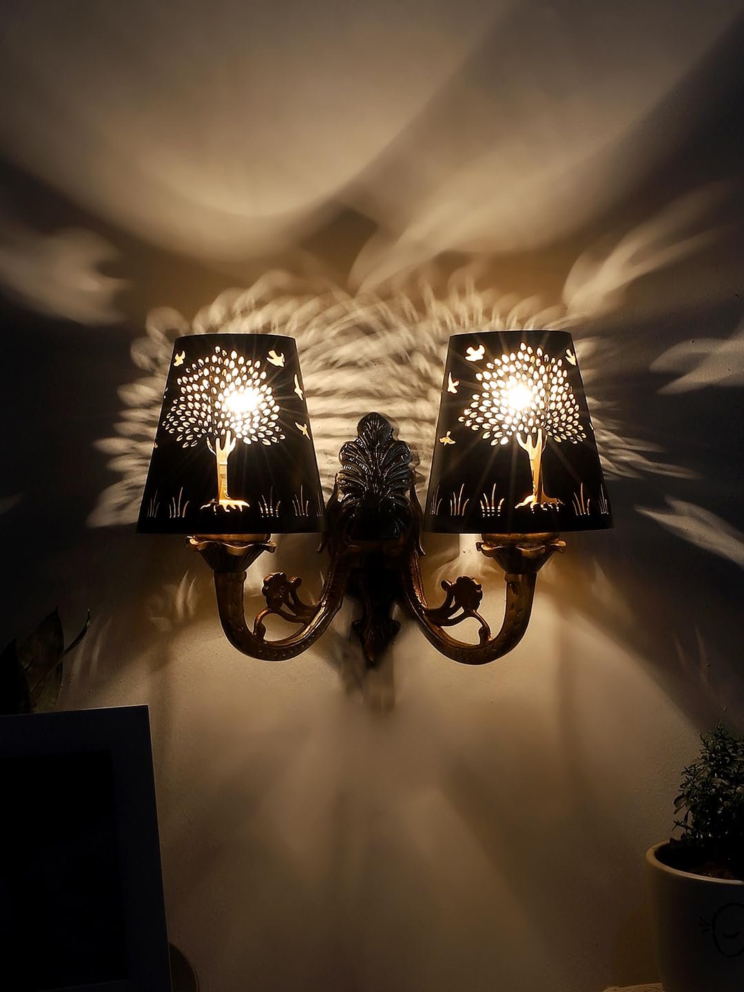 New Era 06 Light Chandelier with Etching Shades (ENG06)