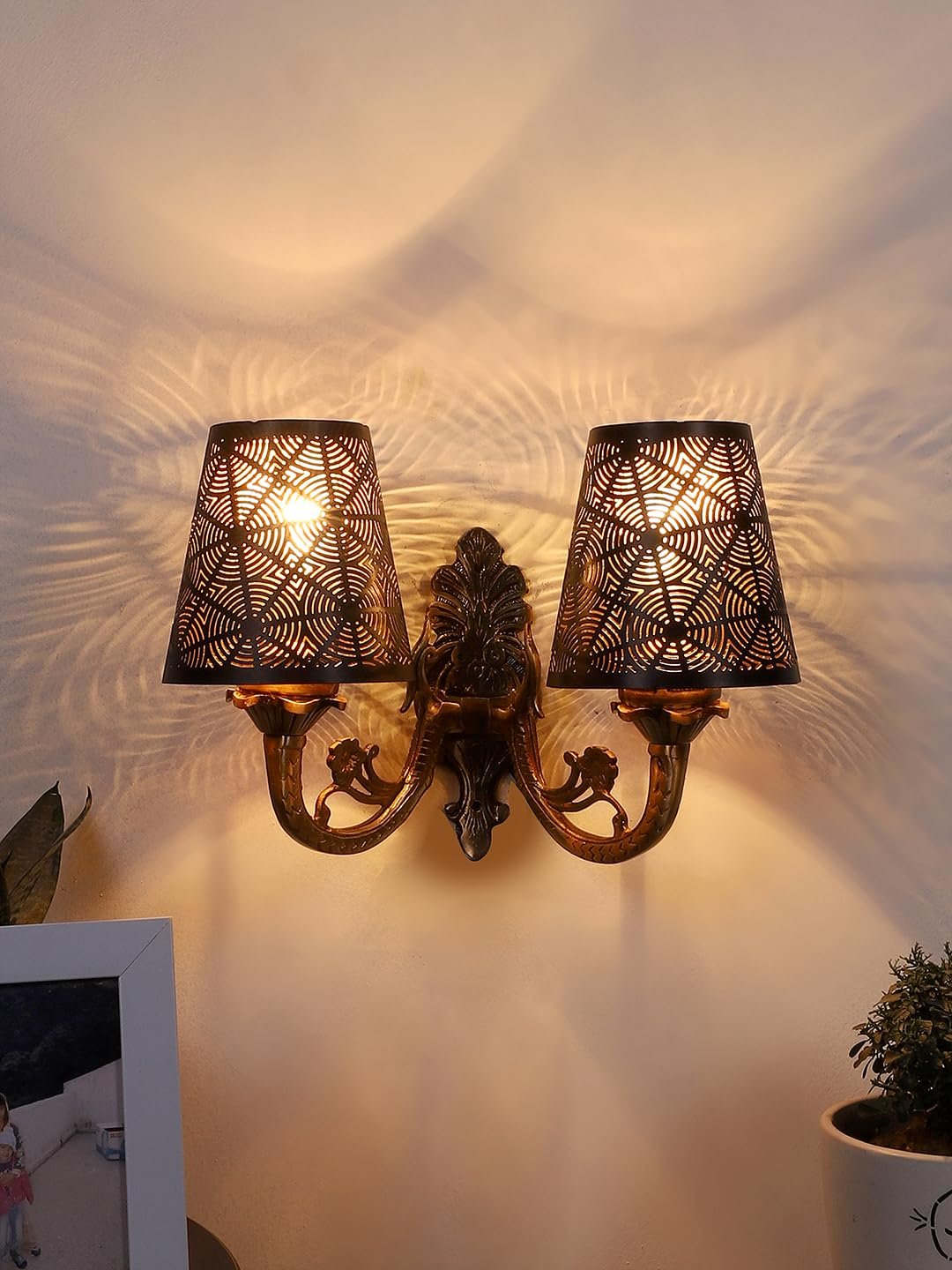 New Era 06 Light Chandelier with Etching Shades (ENG08)
