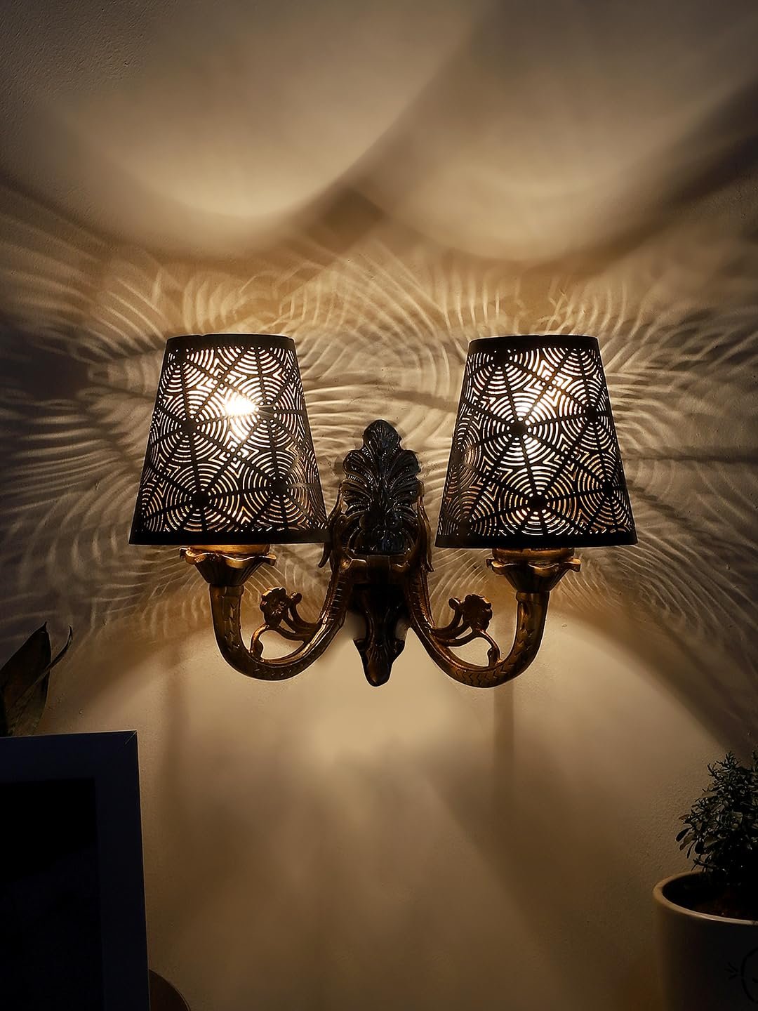 New Era 06 Light Chandelier with Etching Shades (ENG08)
