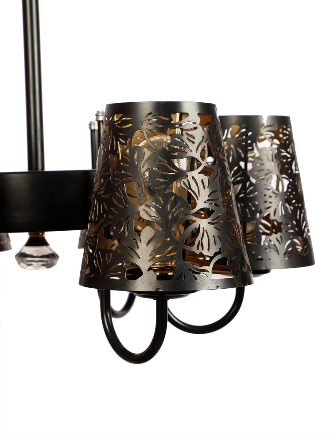 New Era 06 Light Chandelier with Etching Shades (ENG08)