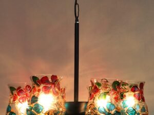 New Era 06 Light Chandelier with Mosaic Glass Shade (ENG13)