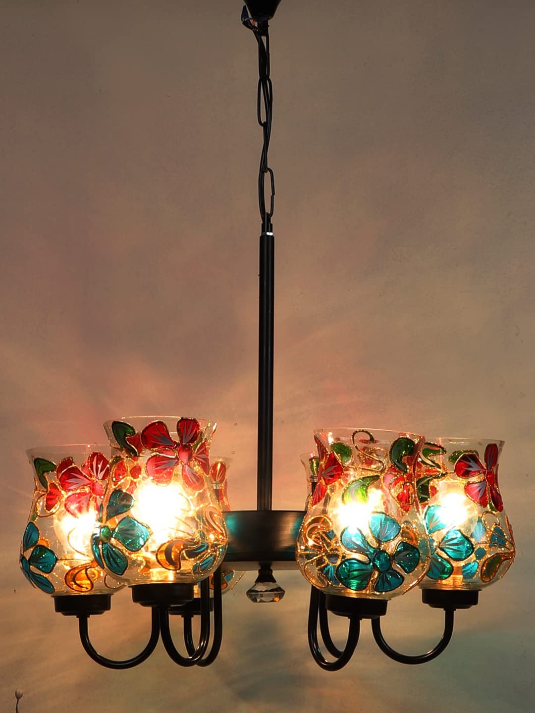 New Era 06 Light Chandelier with Mosaic Glass Shade (ENG13)