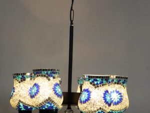 New Era 06 Light Chandelier with Mosaic Glass Shade (ENG14)