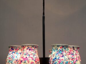 New Era 06 Light Chandelier with Mosaic Glass Shade (ENG15)