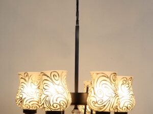 New Era 06 Light Chandelier with Mosaic Glass Shade (ENG19)