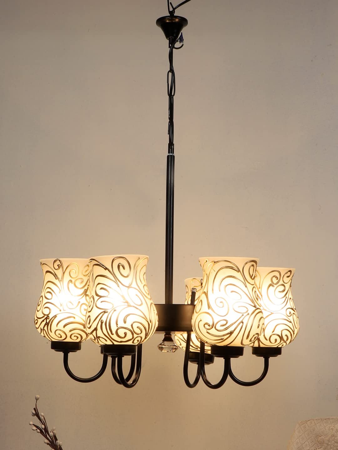 New Era 06 Light Chandelier with Mosaic Glass Shade (ENG19)