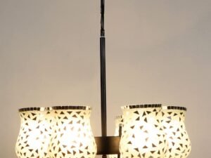 New Era 06 Light Chandelier with Mosaic Glass Shade (ENG26)