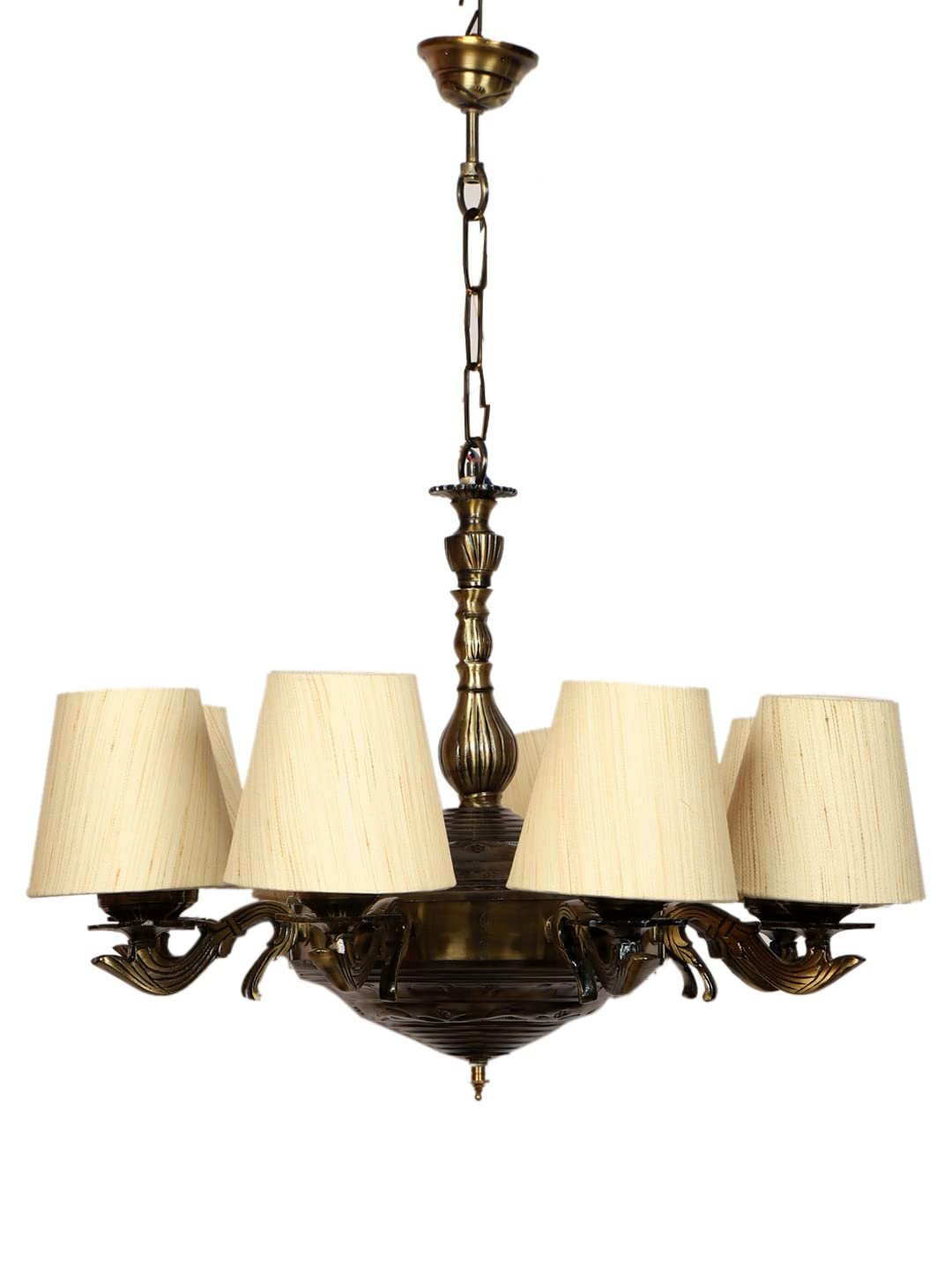 New Era 08 Light Chandelier with Jute Lamp Shade(ENG37)