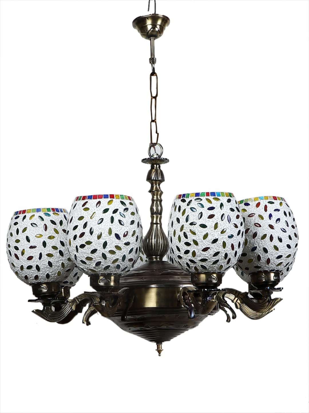 New Era 08 Light Chandelier with Mosaic Glass Shade (ENG42)