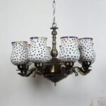 New Era 08 Light Chandelier with Mosaic Glass Shade (ENG46)