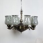 New Era 08 Light Chandelier with Mosaic Glass Shade (ENG50)