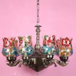 New Era 08 Light Chandelier with Mosaic Glass Shade (ENG51)