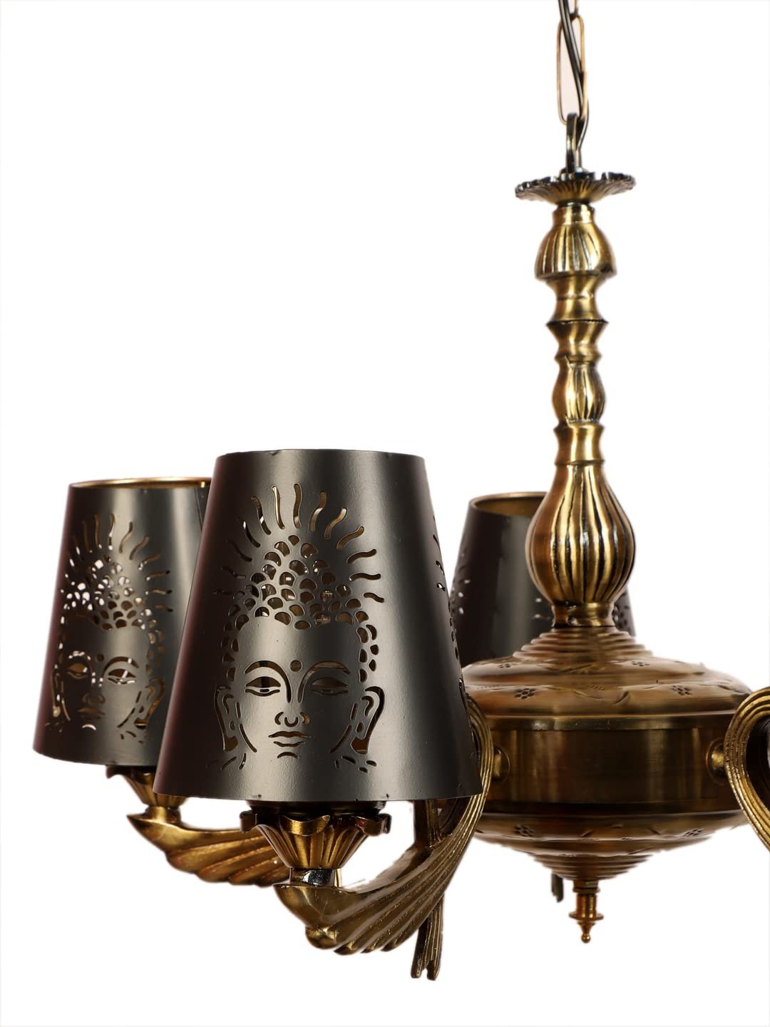 New Era  Light Chandelier with Etching Shades (ENG53)