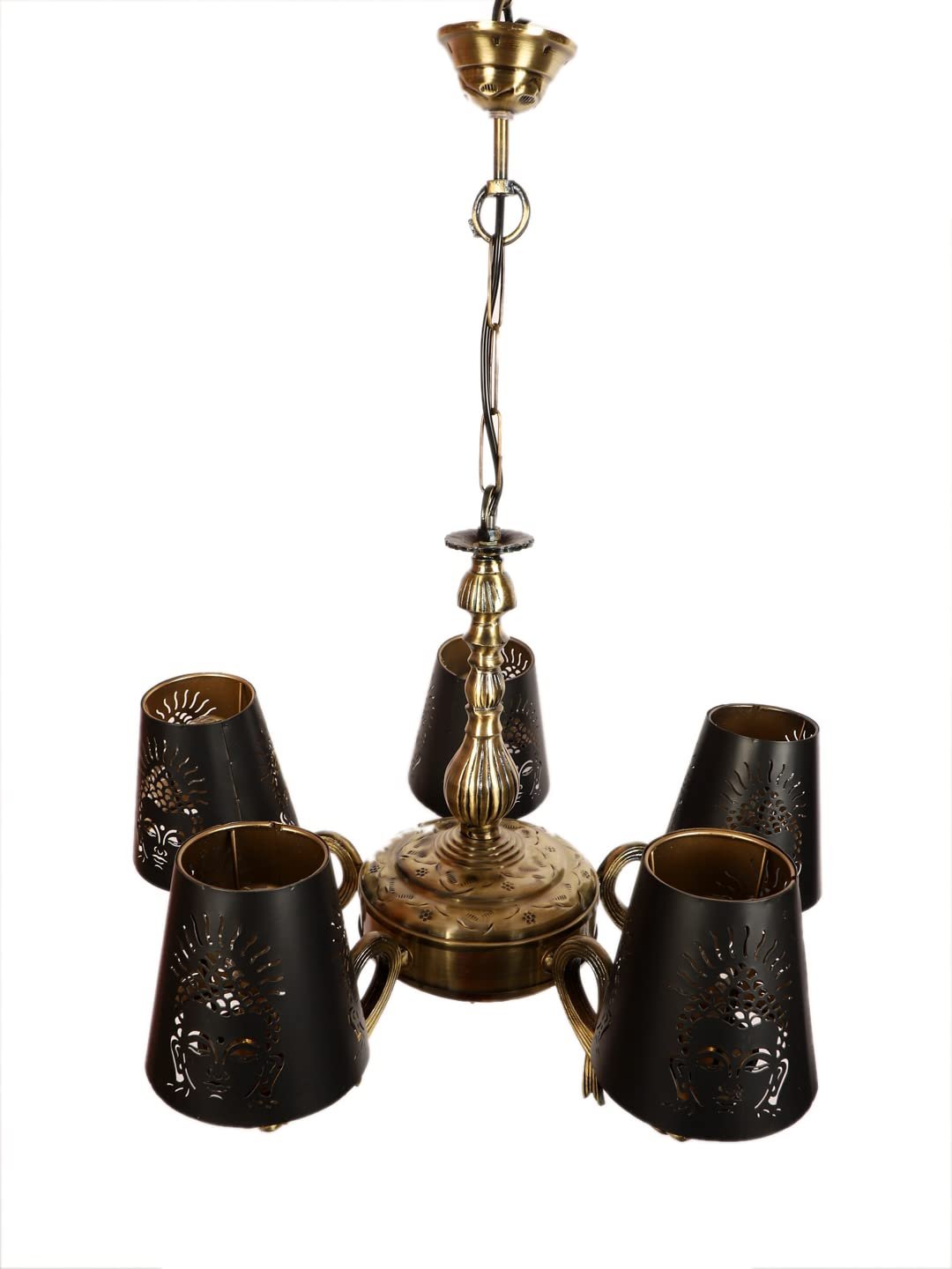 New Era  Light Chandelier with Etching Shades (ENG53)