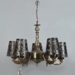 New Era  Light Chandelier with Etching Shades (ENG54)