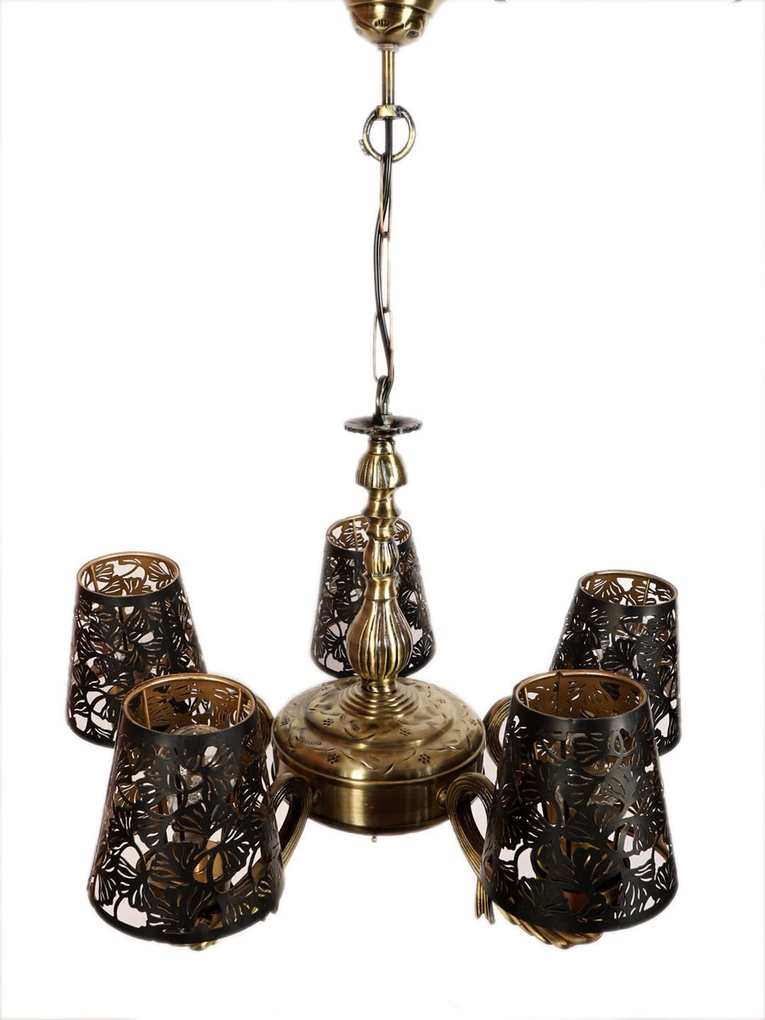 New Era  Light Chandelier with Etching Shades (ENG54)