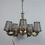 New Era  Light Chandelier with Etching Shades (ENG55)