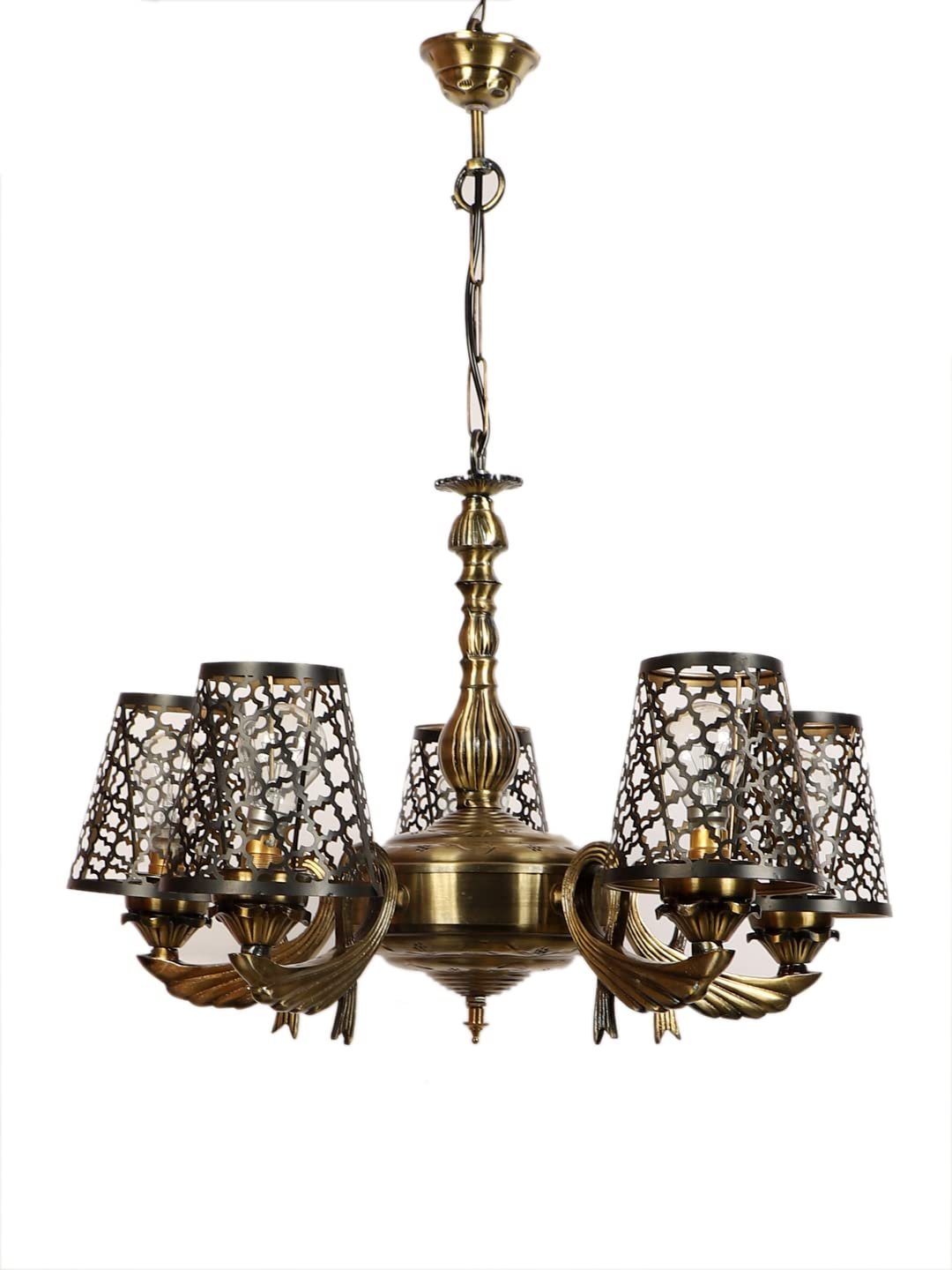 New Era  Light Chandelier with Etching Shades (ENG55)