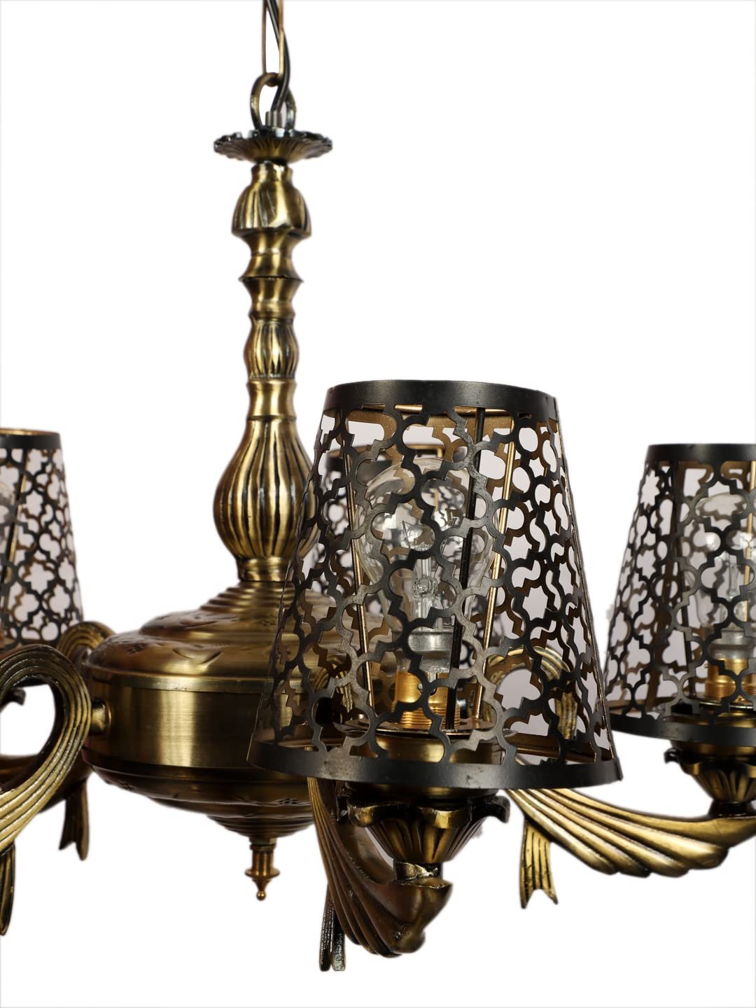 New Era  Light Chandelier with Etching Shades (ENG55)