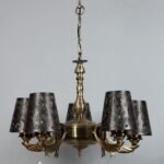 New Era  Light Chandelier with Etching Shades (ENG56)