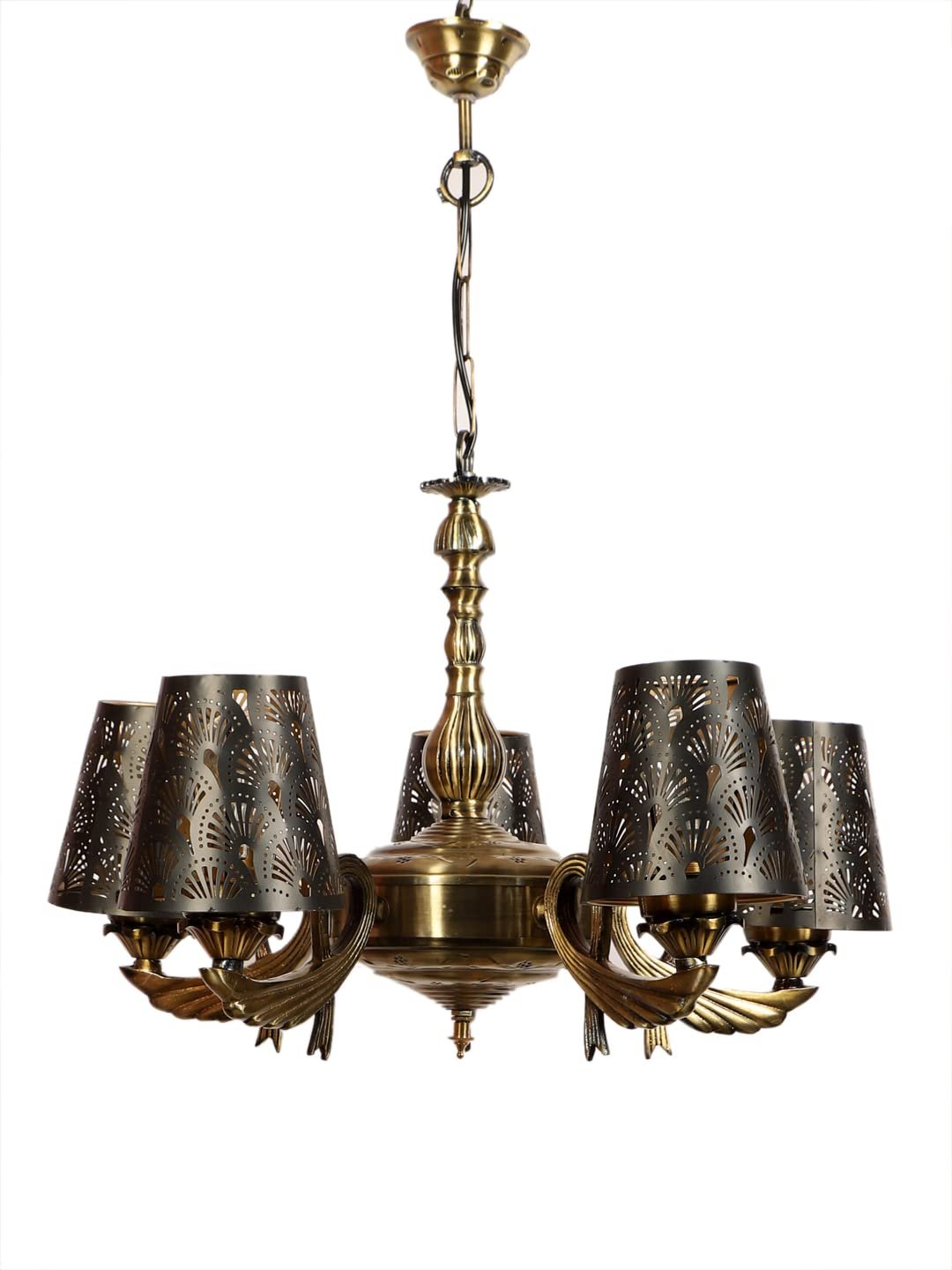 New Era  Light Chandelier with Etching Shades (ENG56)