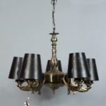 New Era  Light Chandelier with Etching Shades (ENG57)