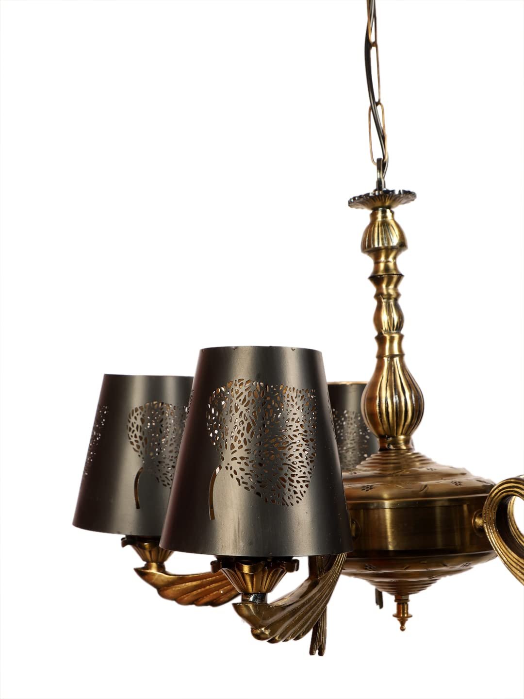 New Era  Light Chandelier with Etching Shades (ENG57)