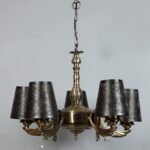 New Era  Light Chandelier with Etching Shades (ENG58)