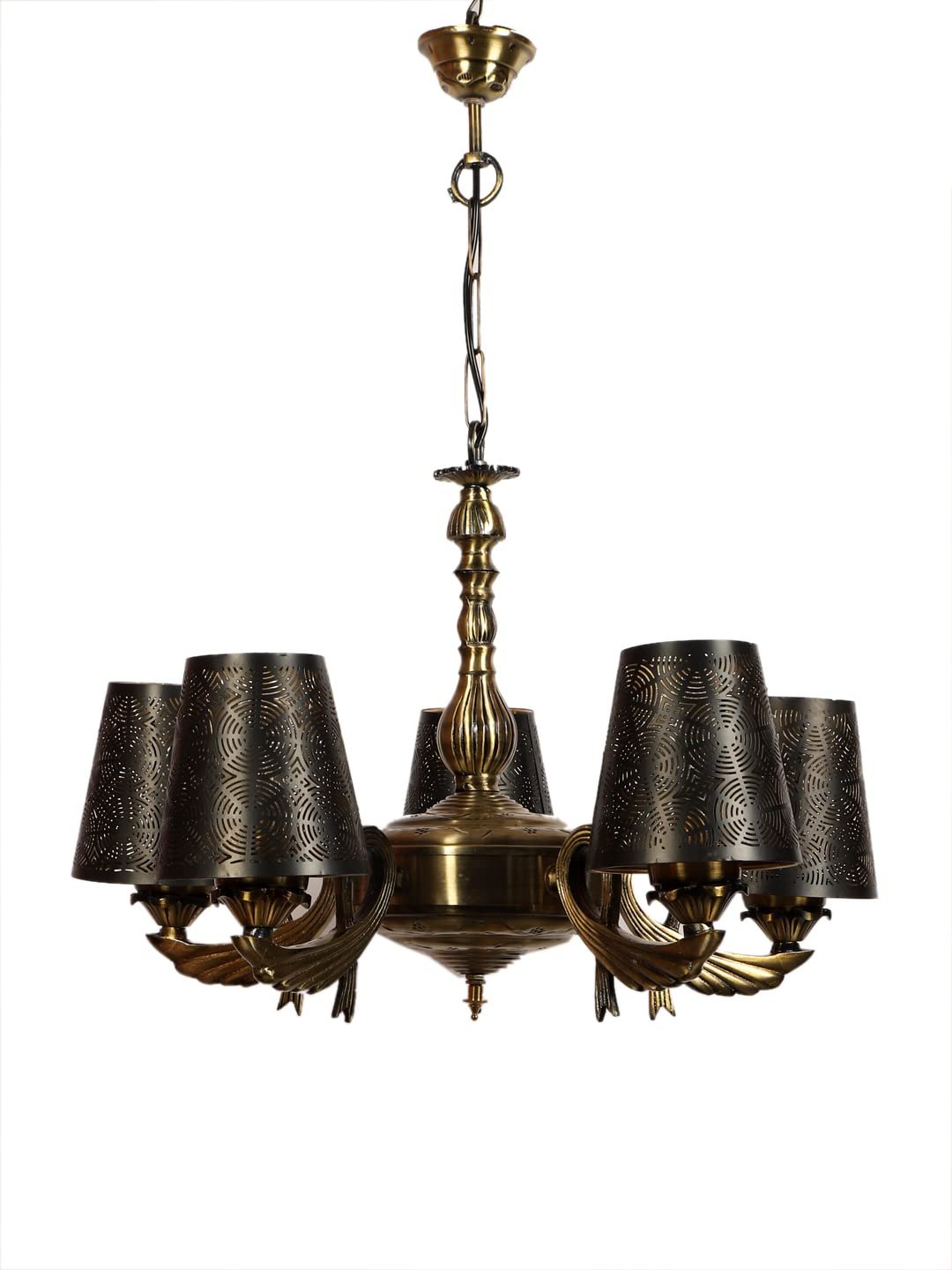 New Era  Light Chandelier with Etching Shades (ENG58)
