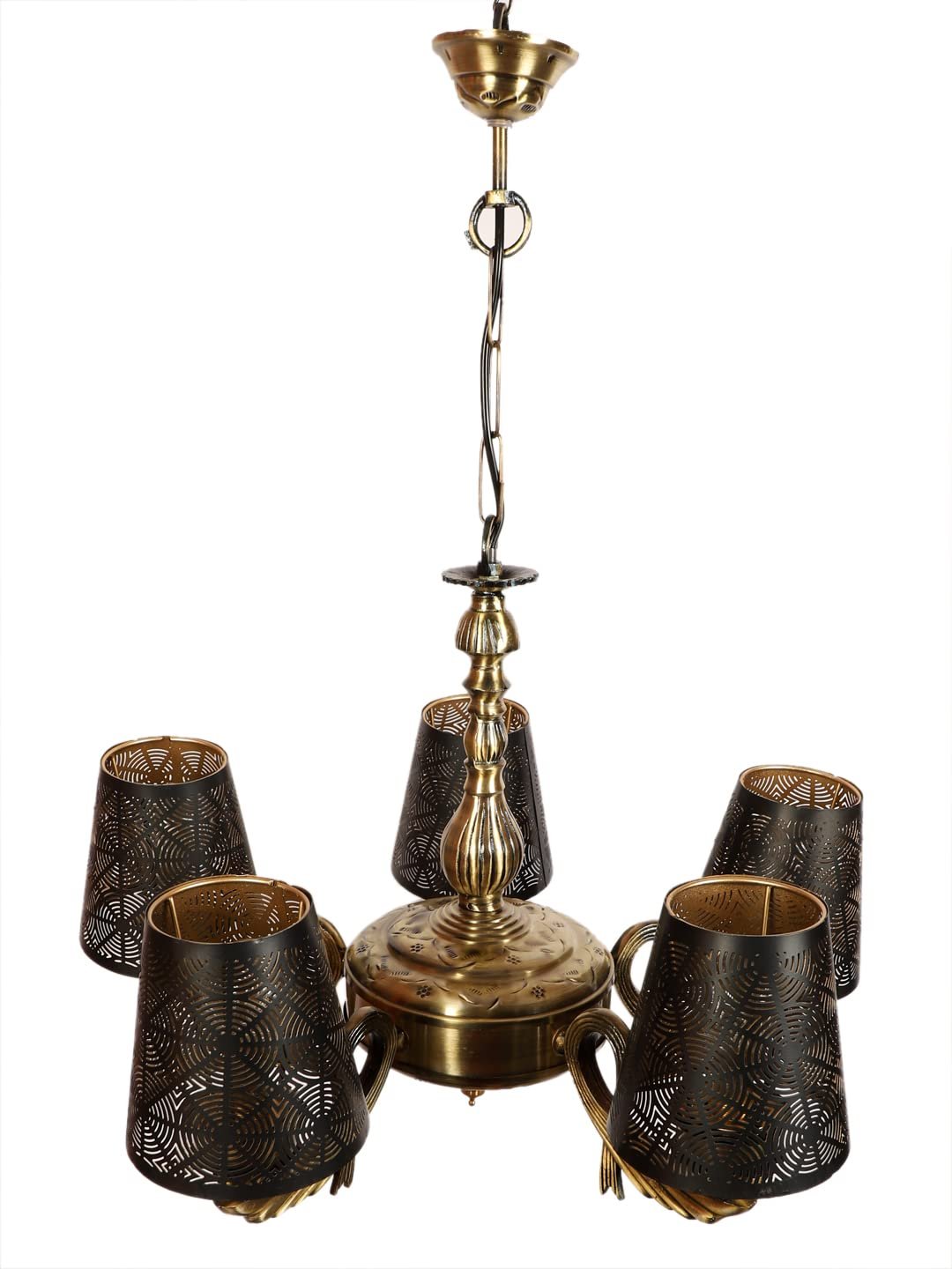New Era  Light Chandelier with Etching Shades (ENG58)