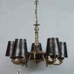 New Era  Light Chandelier with Etching Shades (ENG59)