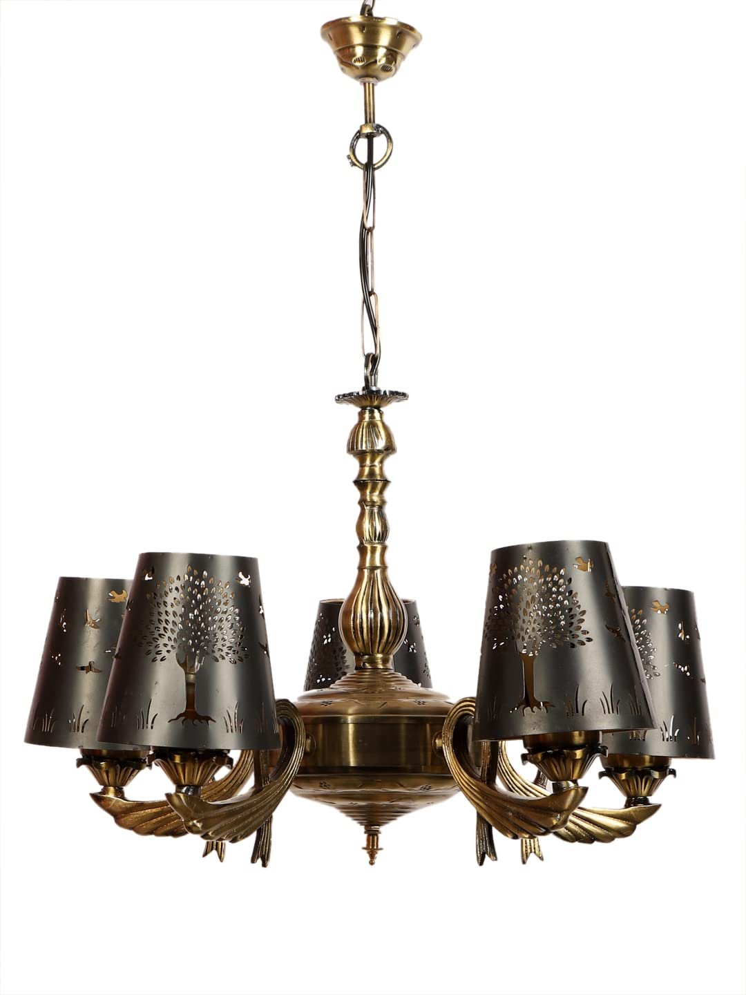 New Era  Light Chandelier with Etching Shades (ENG59)