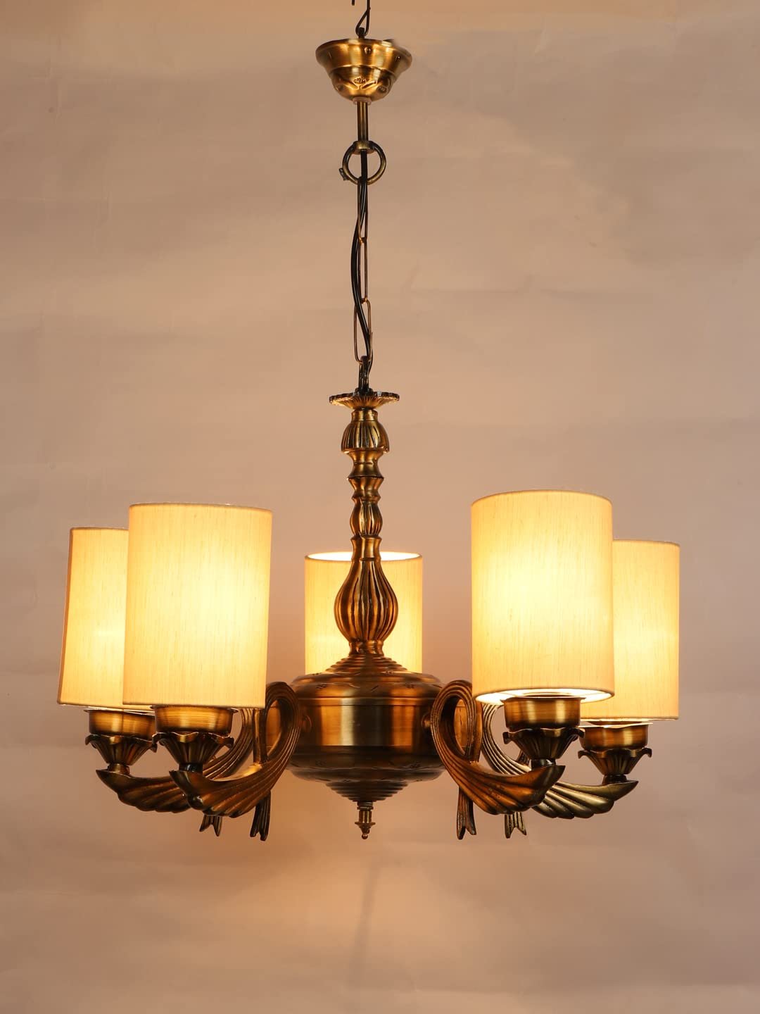 New Era  Light Chandelier with Khadi Lamp Shade(ENG64)