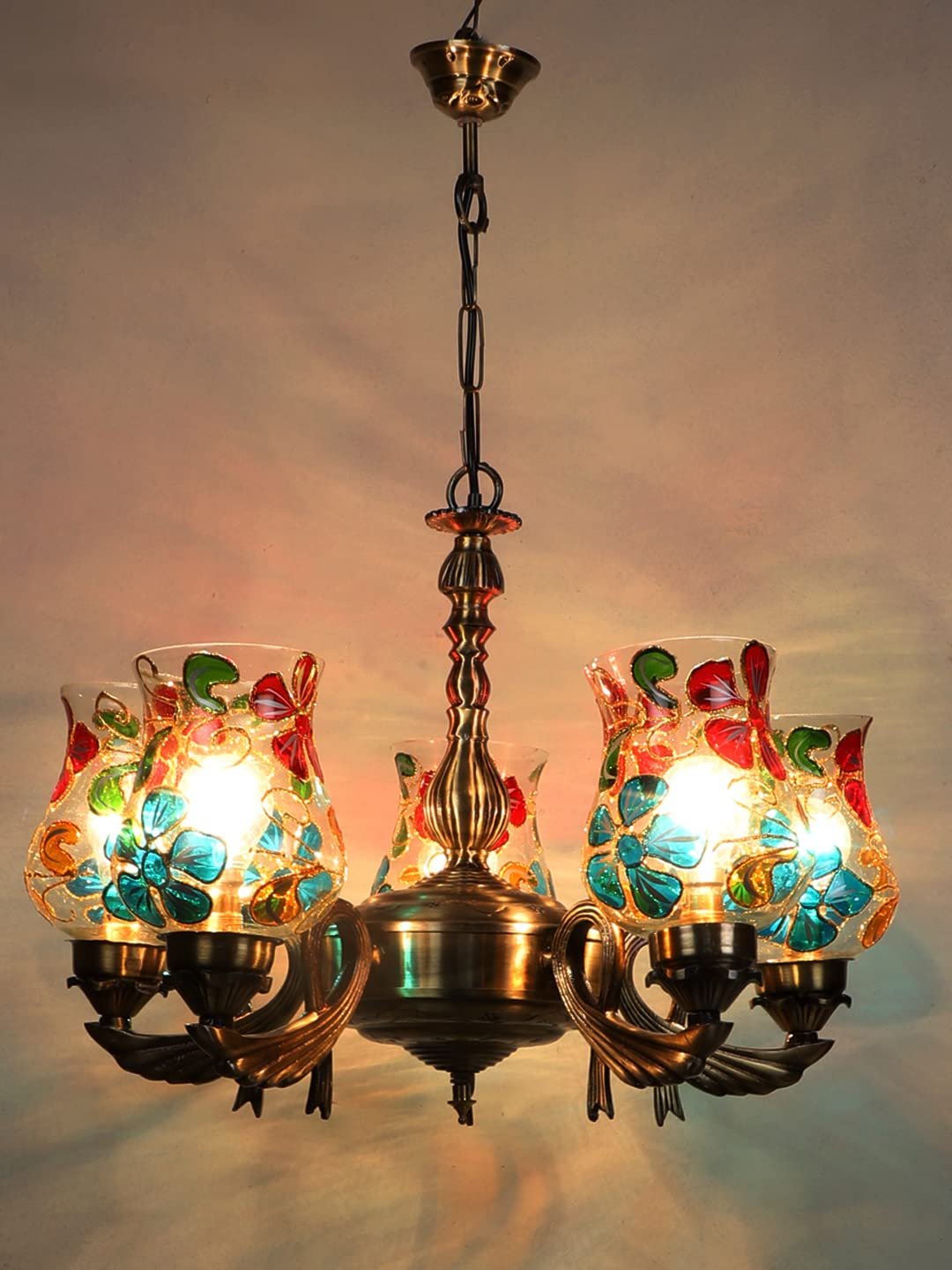New Era  Light Chandelier with Mosaic Glass Shade (ENG65)