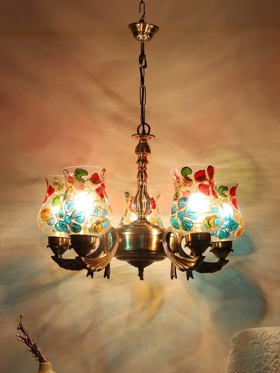 New Era  Light Chandelier with Mosaic Glass Shade (ENG65)