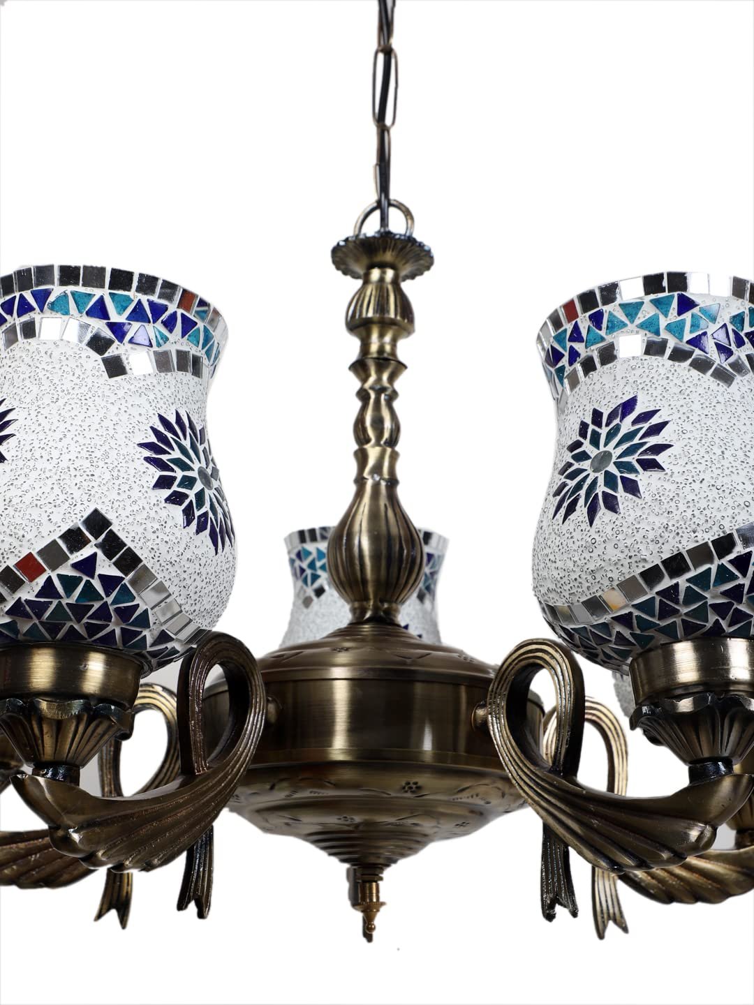 New Era  Light Chandelier with Mosaic Glass Shade (ENG66)