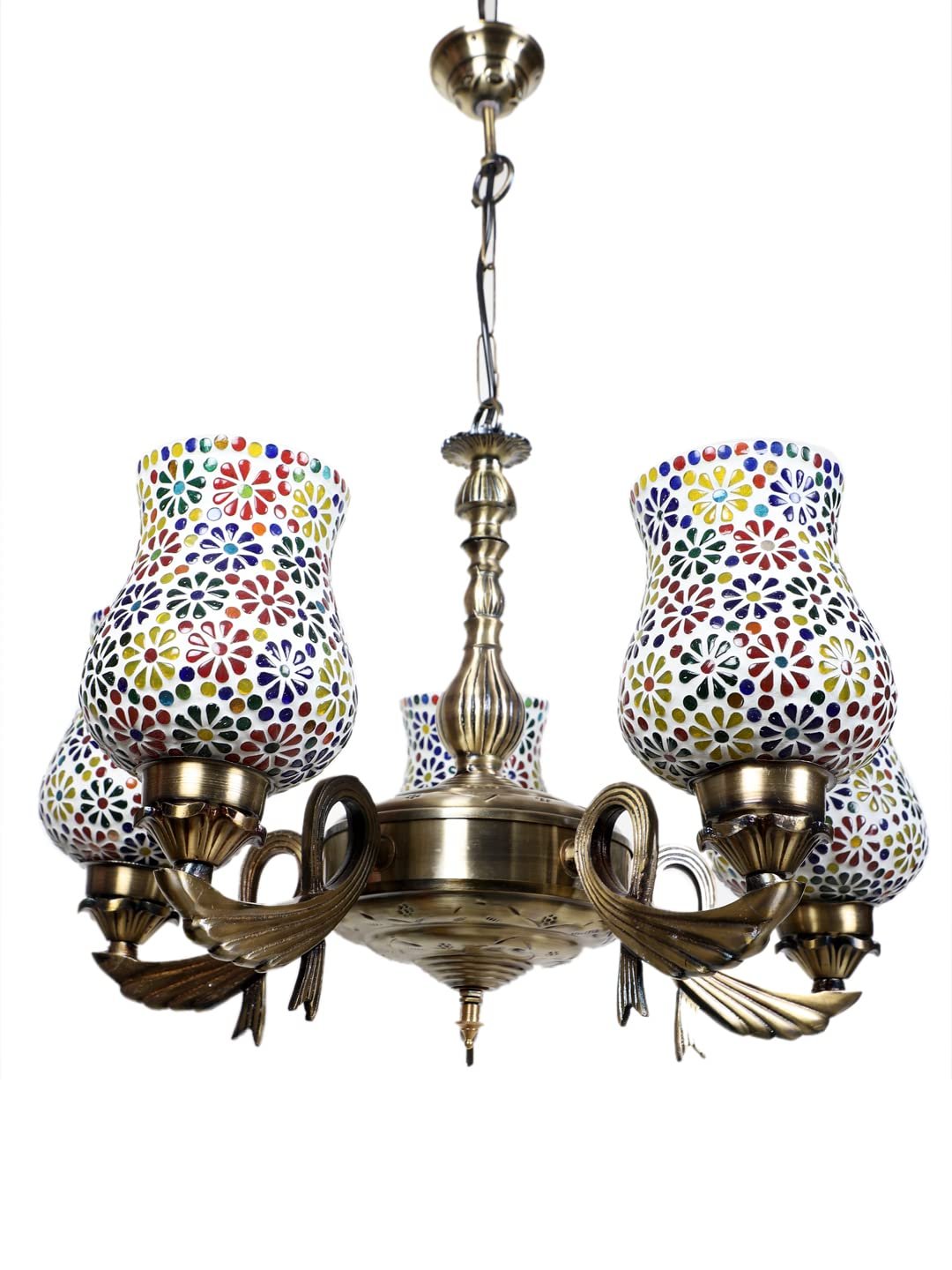 New Era  Light Chandelier with Mosaic Glass Shade (ENG69)