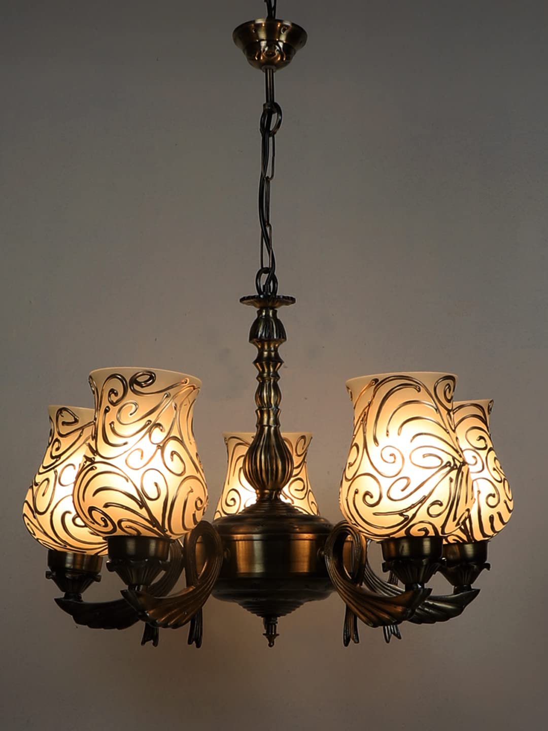 New Era  Light Chandelier with Mosaic Glass Shade (ENG71)