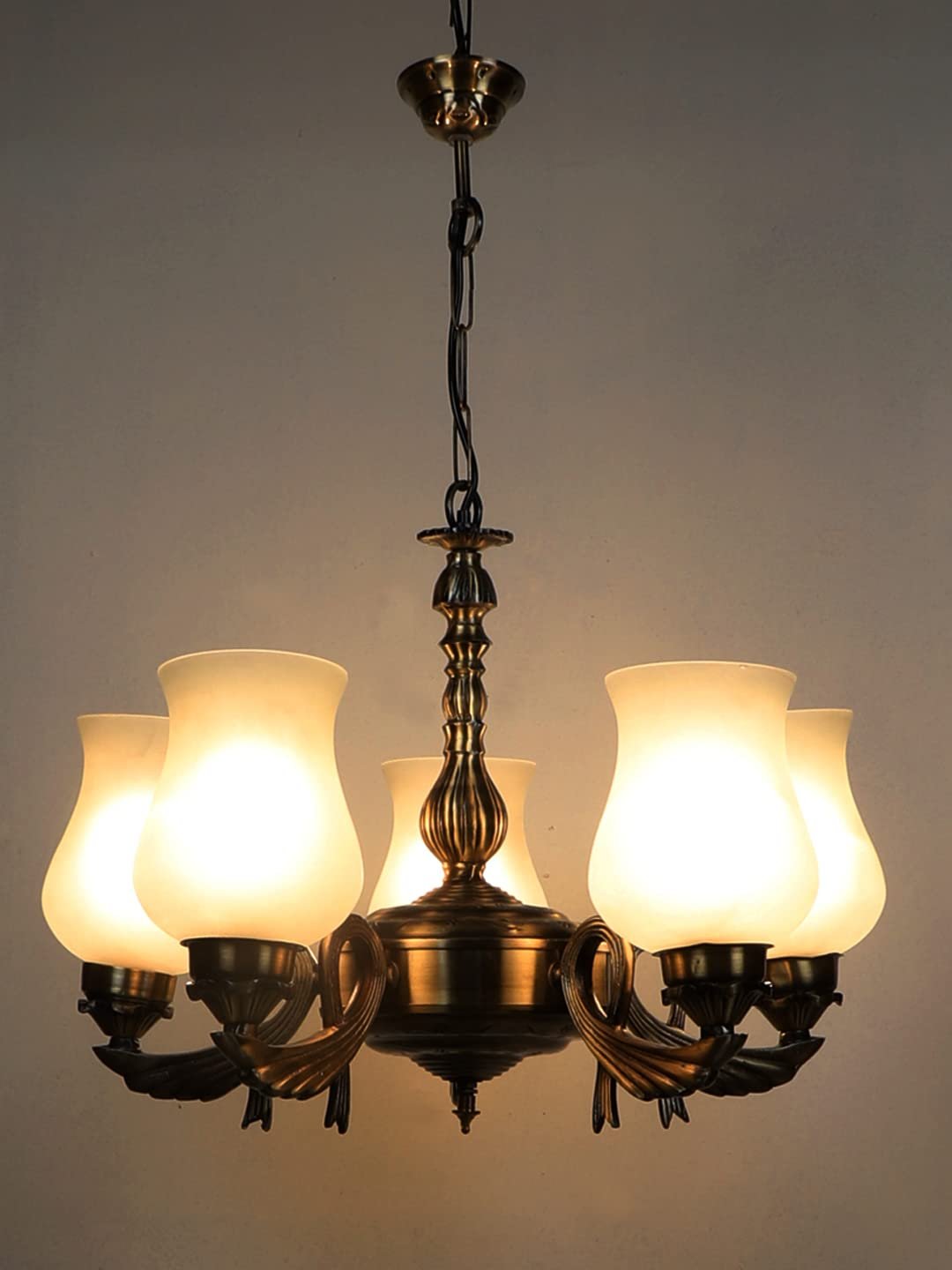 New Era  Light Chandelier with Milky Glass Shade (ENG72)